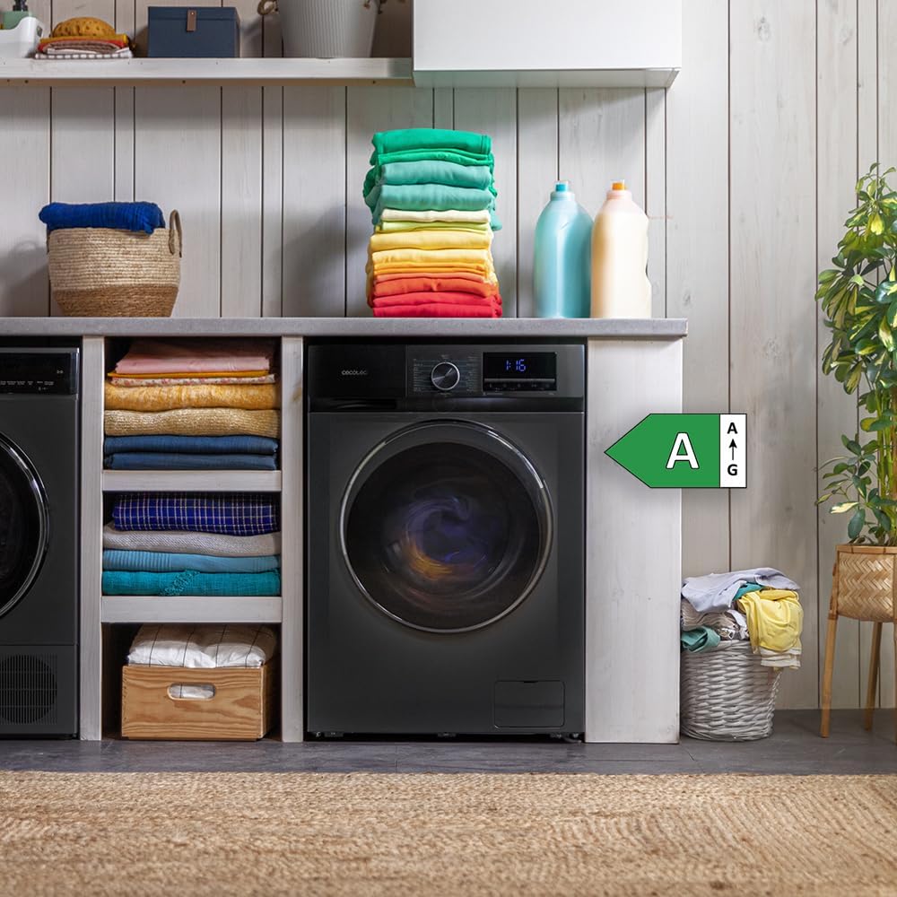 Cecotec - Bolero Dresscode 7500 Inverter - 7 kg - frontal, Classe A, 1400 tr/min, 16 programmes