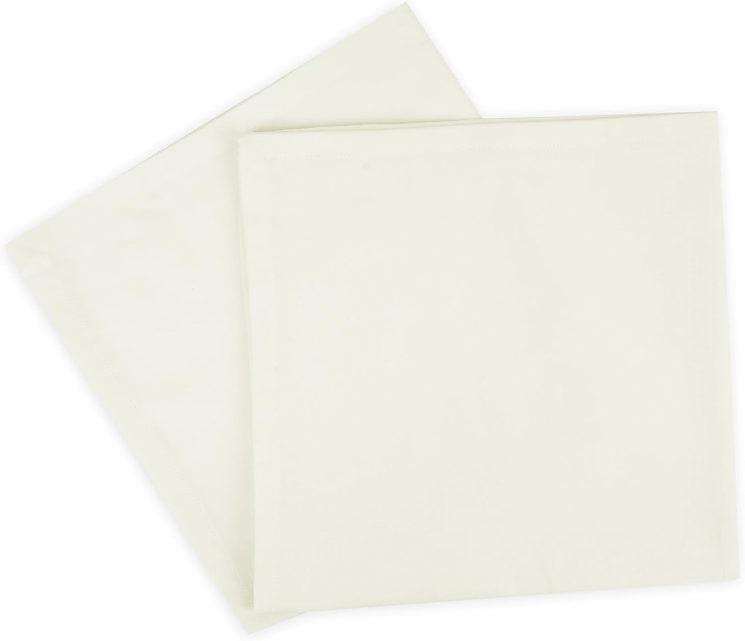 Sweet Needle - serviettes table crème 45x45cm coton épais lot de 12