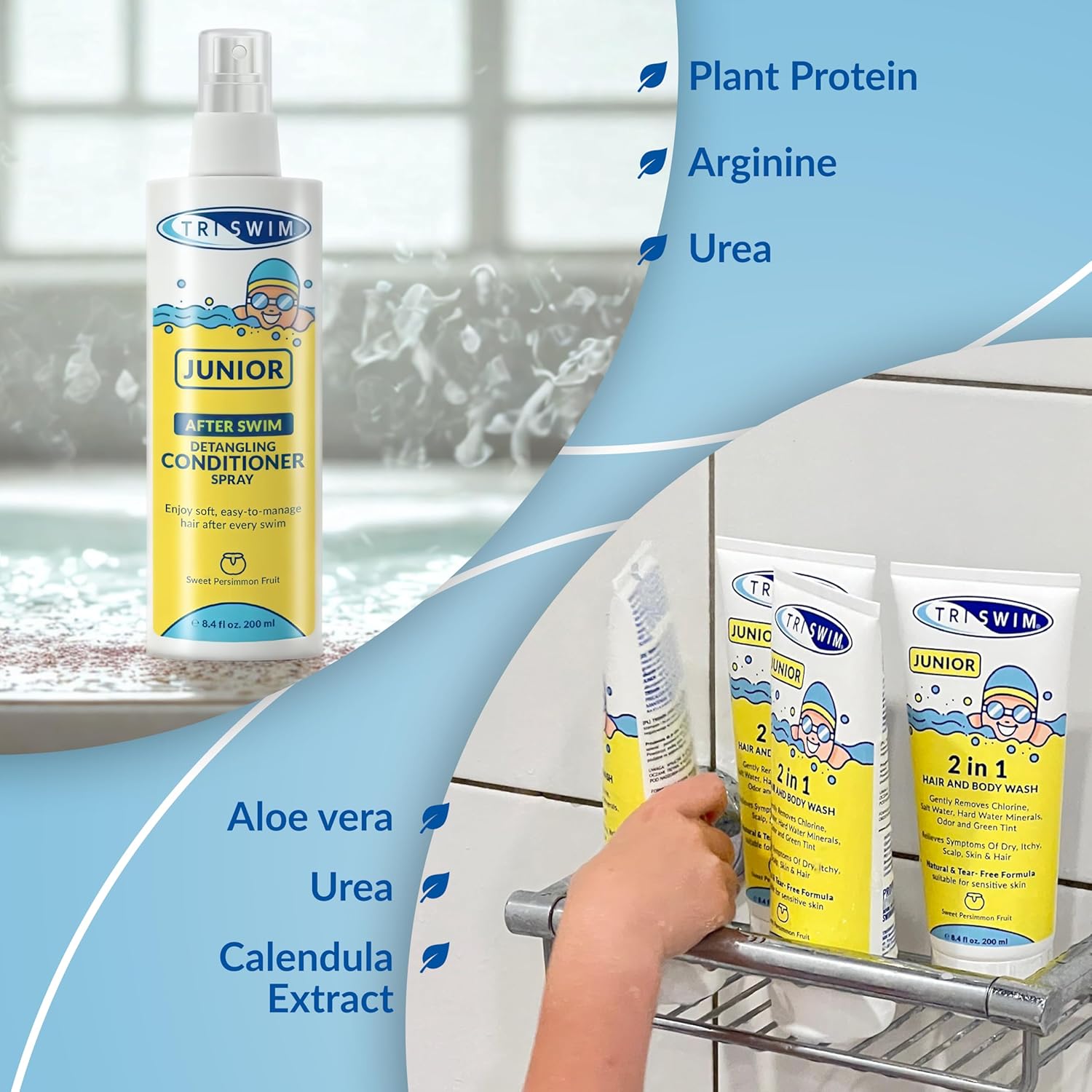 TRISWIM - Junior Après-shampoing démêlant - soin cheveux piscine enfants