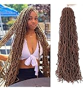 MLETULIPS Faux Locs Crochet Hair 6 Packs Soft Locs Crochet Braids Meches Crochet Locks Cheveux Fa...