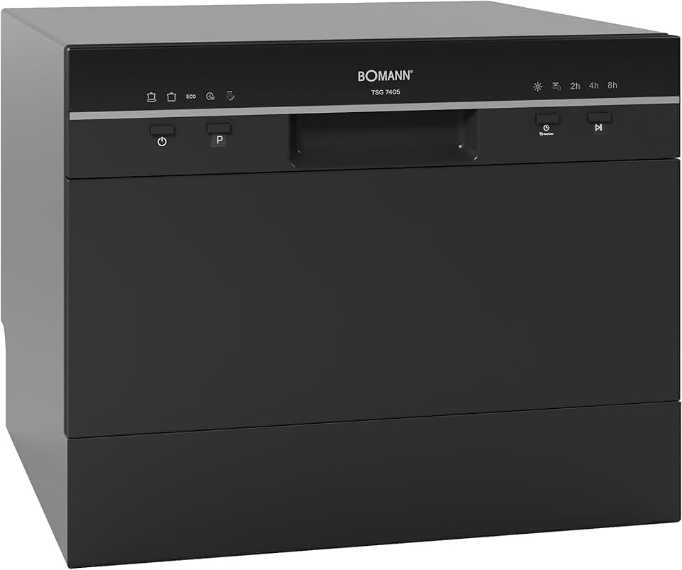 Bomann - Lave-vaisselle compact - design élégant, 6 réglages, 47 dB, TSG7405