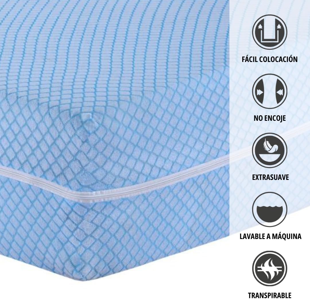 Degrees Home - Teide - housse matelas 180 cm - anti-acariens, respirante, douce