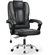 naspaluro Chaise Bureau,Fauteuil Ergonomique à Haut Dossier Inclinable à 135°,Fauteuil Pivotant e...