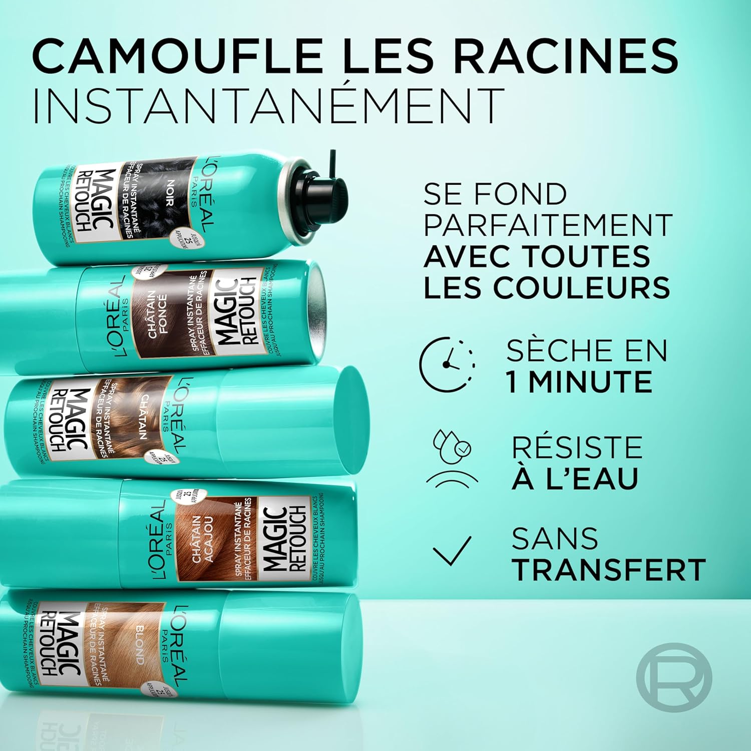 L'Oréal Paris - Magic Retouch spray racines châtain 75ml - couvre cheveux blancs