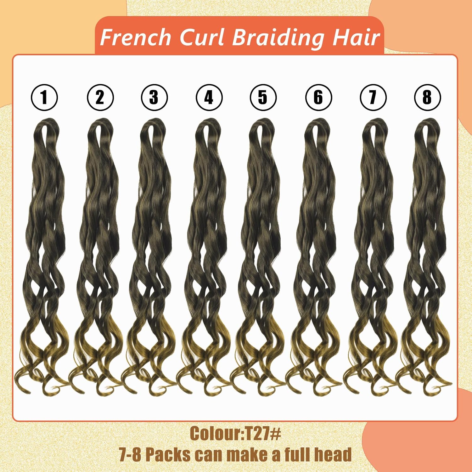 Enbeautiful - French Curl Braiding Hair 24