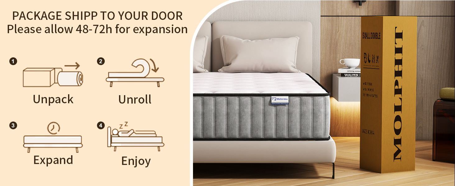 le matelas est fabriqué à partir d'un matelas en mousse souple.