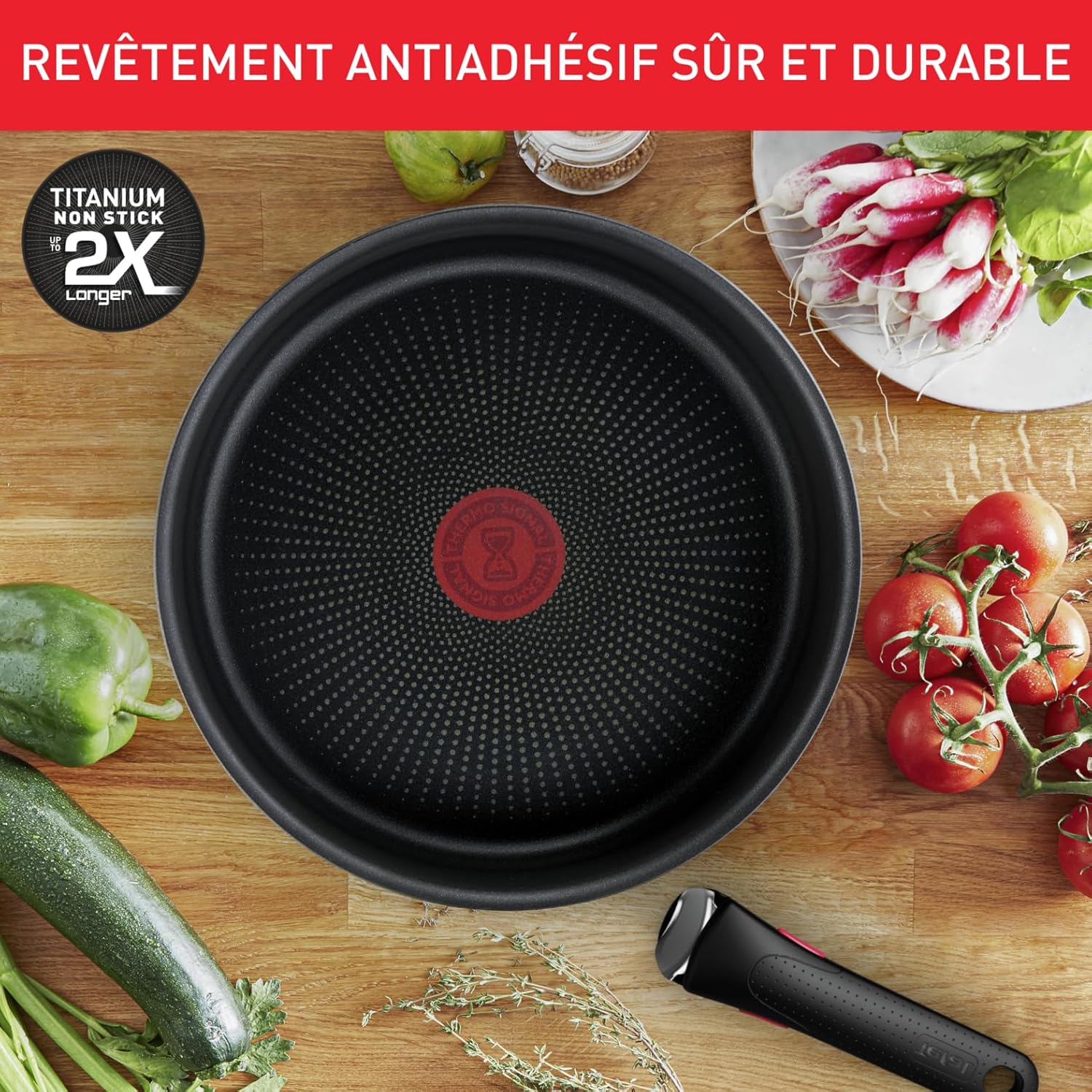 Tefal - Ingenio Emotion - batterie cuisine 20 pcs, induction, inox, L897SJ04