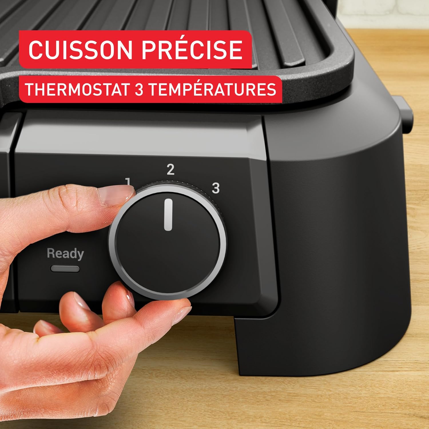 Tefal - SuperGrill 3-en-1 XL - grande surface, 2200W, thermostat ajustable - GC520DE0