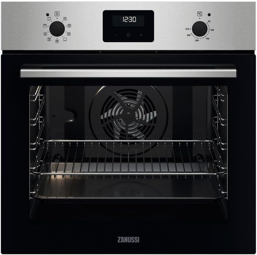 Zanussi - four multifonction inox XXL, 72L, A+, AquaClean - ZOHEX3X1