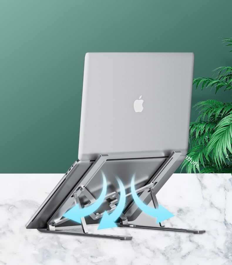 Support ordinateur portable aluminium réglable 10-17.3