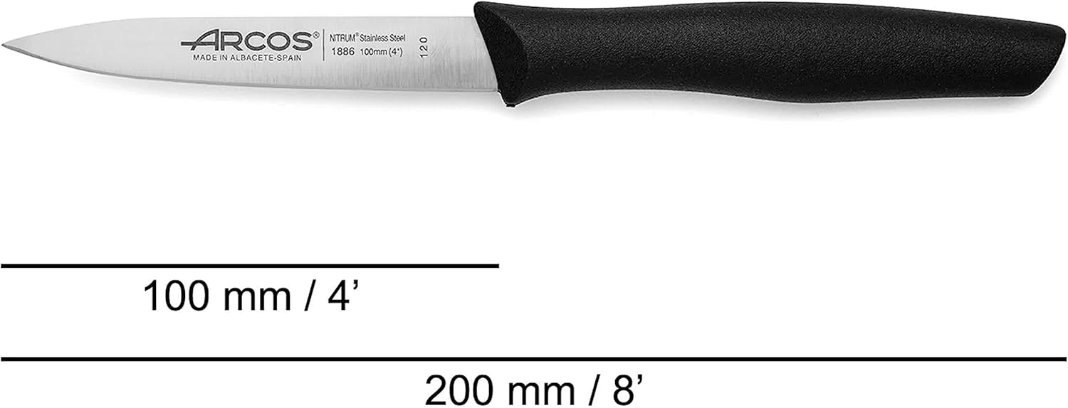 Arcos - Nova série - 10cm - 6 couteaux d’office inox, manche PP, lave-vaisselle