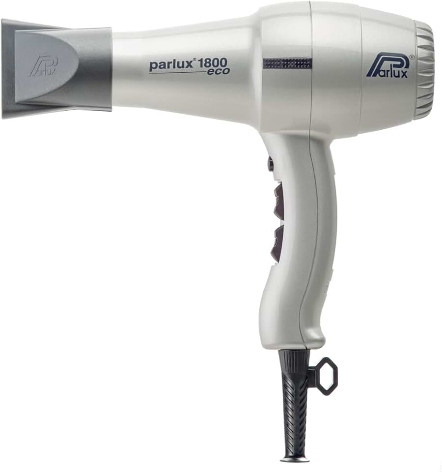 Parlux - Sèche-cheveux Professionnel 1800W - design compact - argent