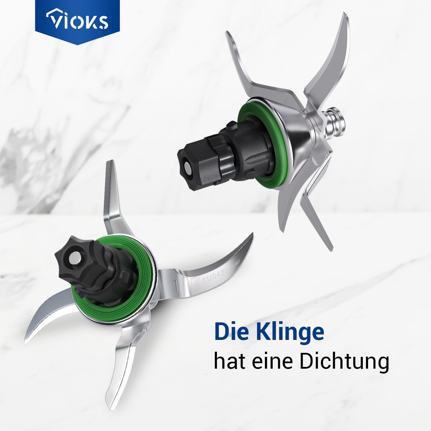 Vioks - lame de robot Thermomix, inox SUS420, accessoire TM5