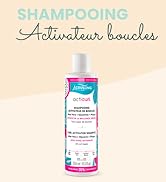 avec formule activatrice de boucles, avec des éléments de design tropical sur fond blanc