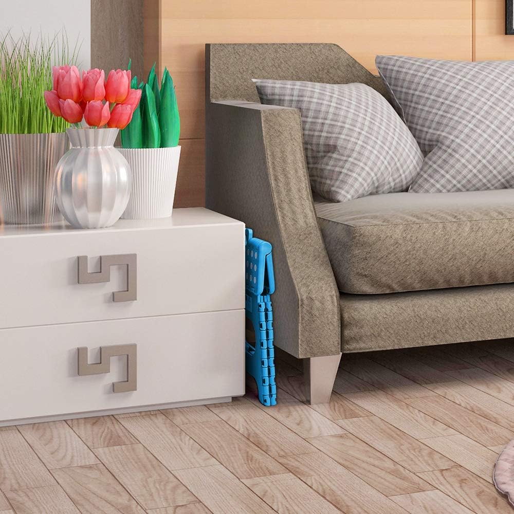 HOUSE DAY - tabouret pliant série 27cm, bleu clair, léger, solide