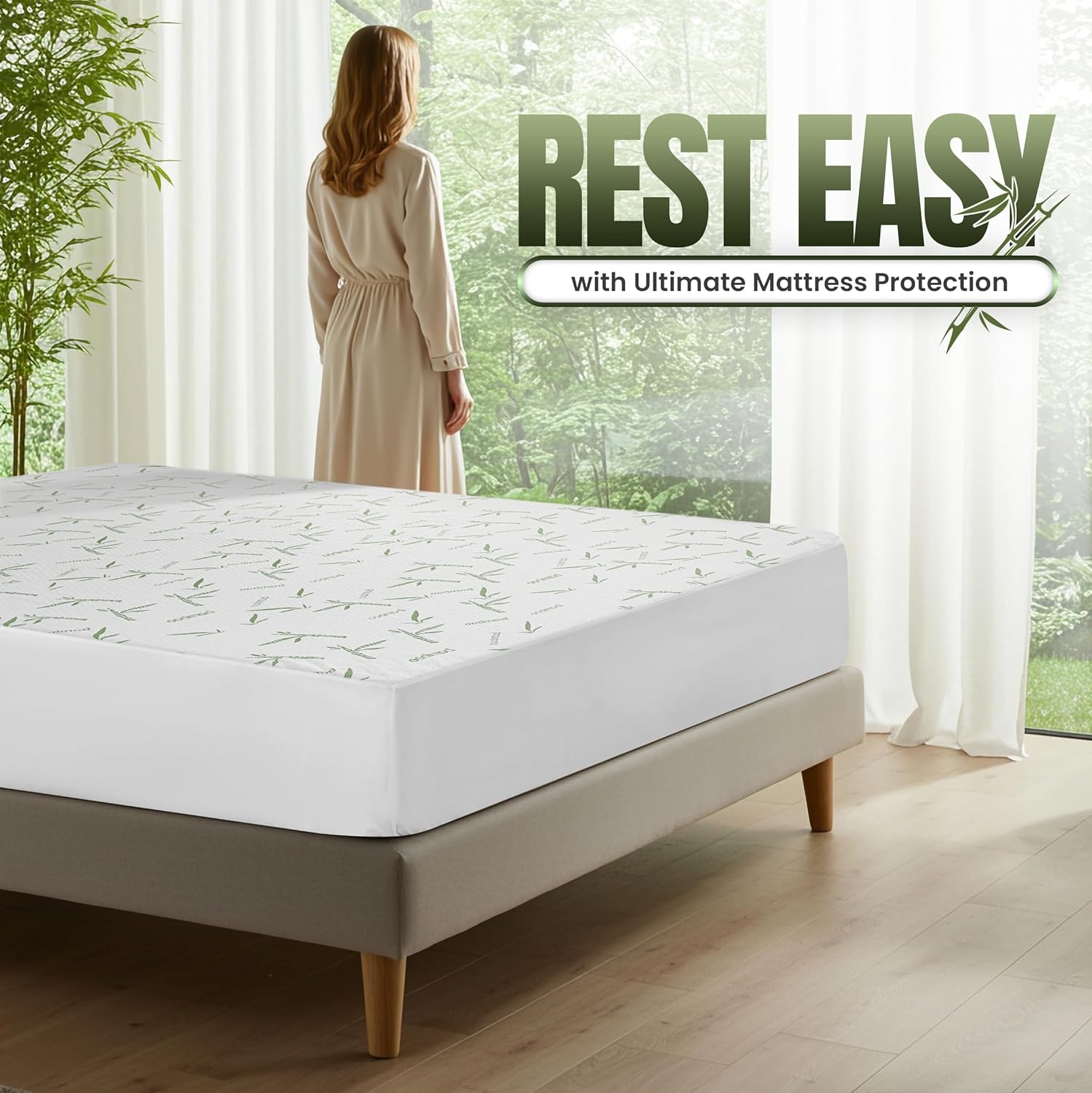 Utopia Bedding - protège-matelas Twin XL - imperméable, Oeko-Tex, viscose, drap housse, respirant