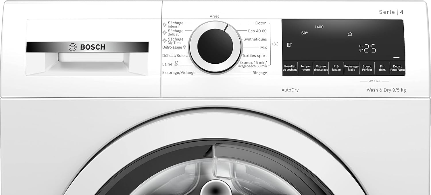 Bosch - Série 4 WNA144V0FR - Lave-linge séchant 9/5kg 1400trs/min blanc