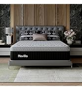 Novilla Matelas 140 x 200 cm Dureté H3 et H4 Hauteur 30 cm Soutien Hybride 7 zones à mémoire de forme