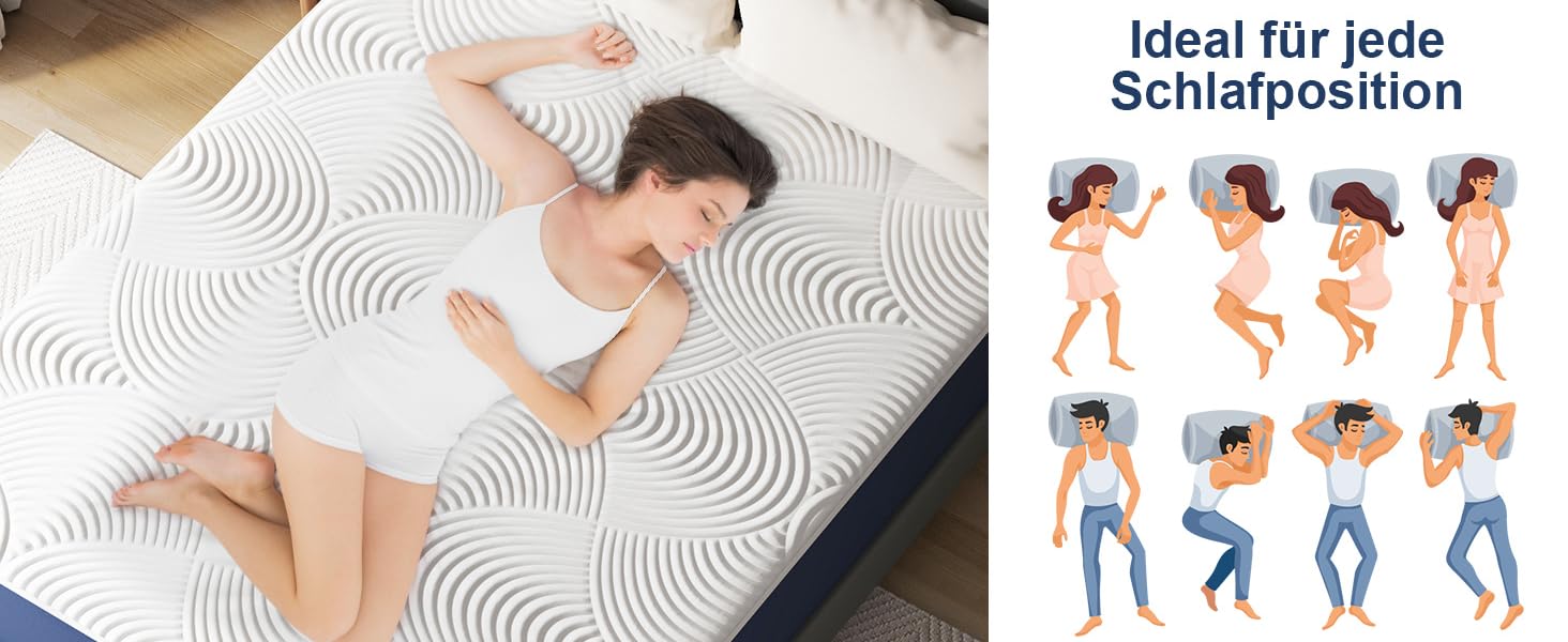 le matelas est un matelas en mousse et en mousse.