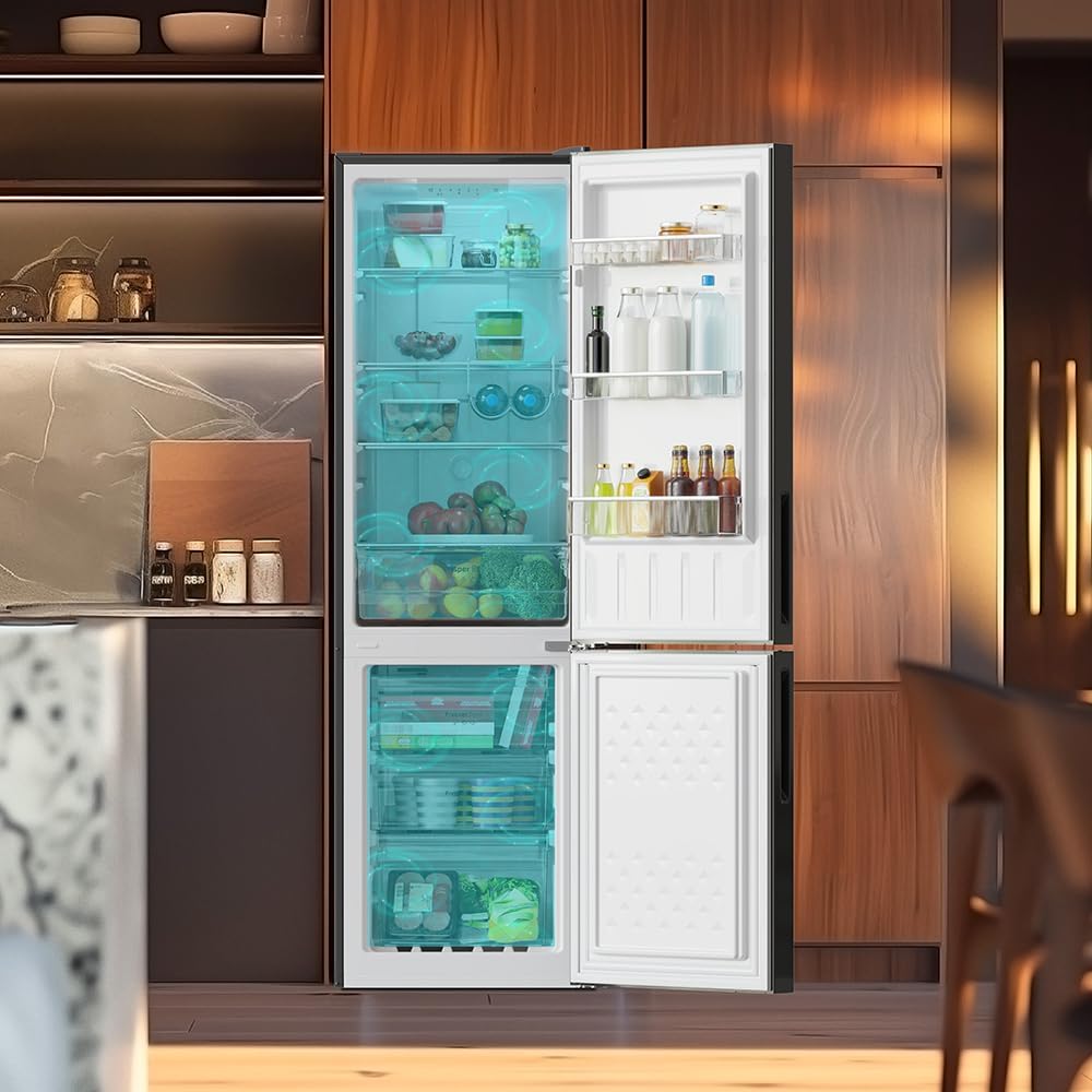 Cecotec - Bolero CoolMarket Combi 250 - 250L - noir, No Frost, Multi Air Flow, classe E