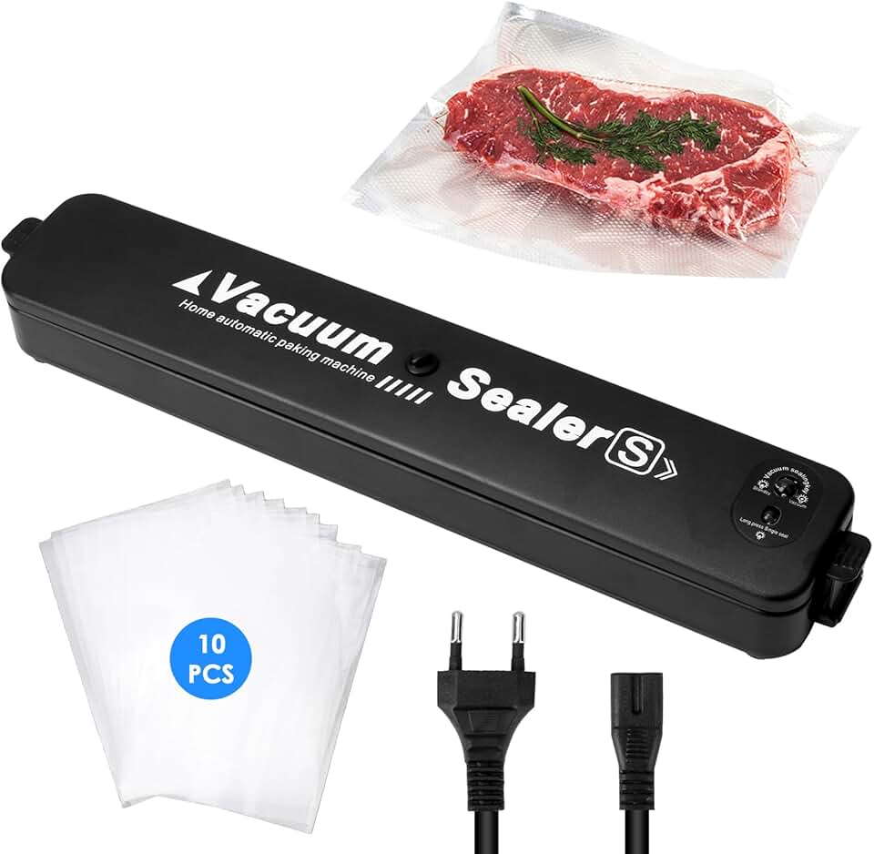 Machine sous vide alimentaire - 30 cm - aspiration rapide, 10 sacs inclus