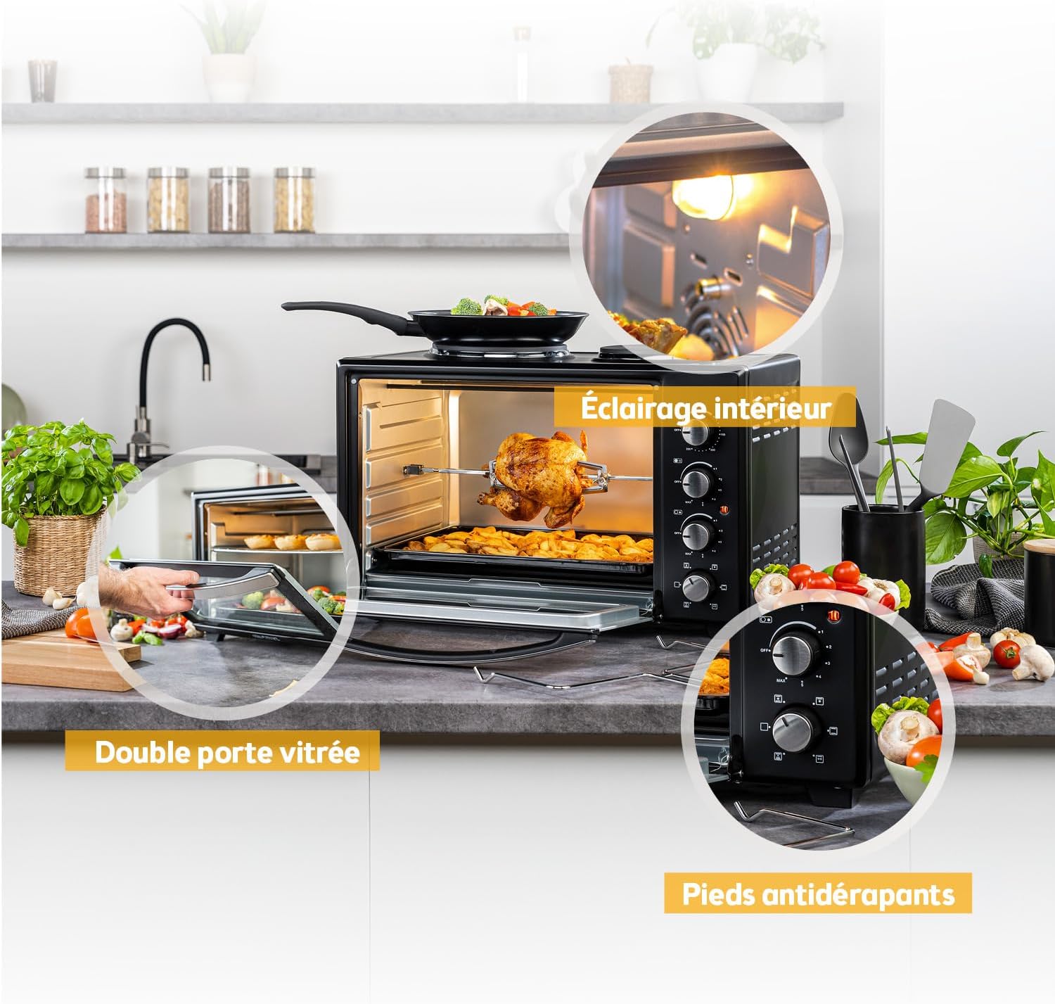 TZS First Austria - Mini-four 30L - 3200W, 230°C, 6 modes - TZSFA-3200