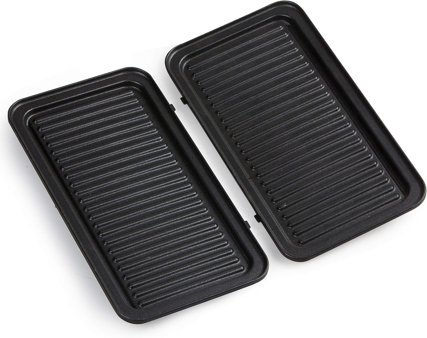 DOMO - Snackmaker 3-en-1 inox/Noir, plaques antiadhésives, DO9136C