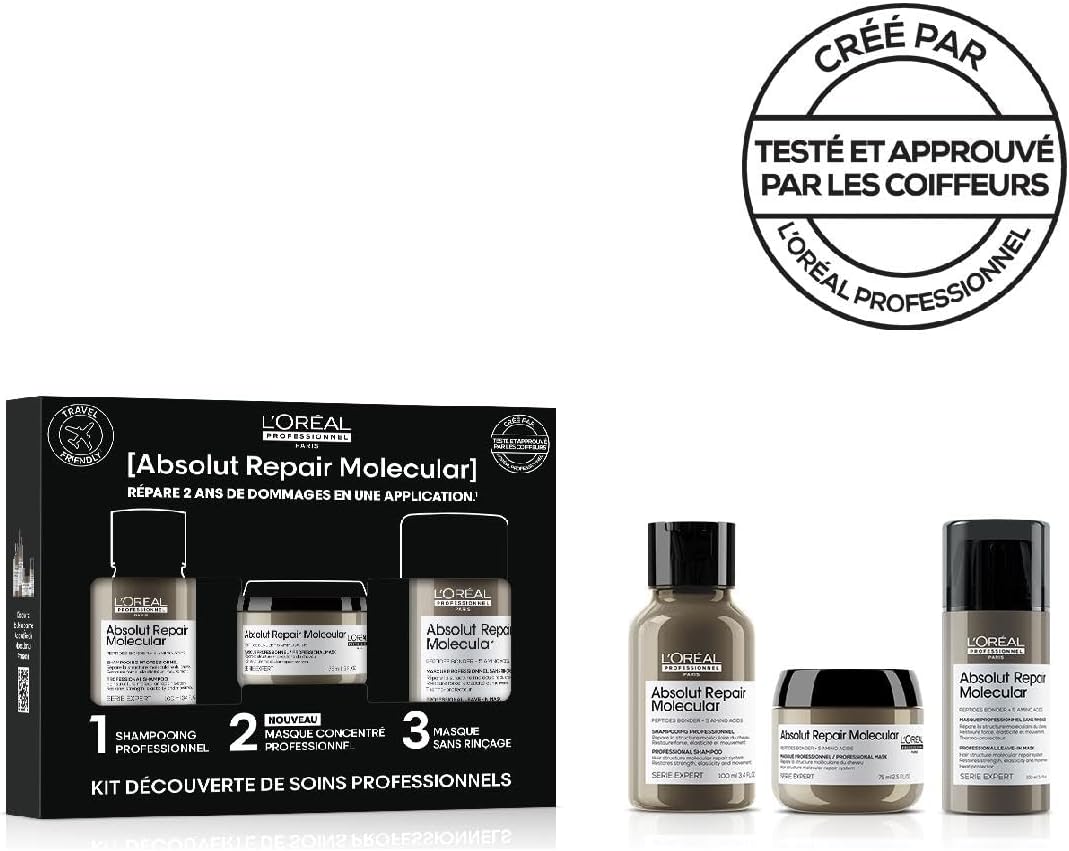 L'Oréal - Absolut Repair Molecular - routine réparatrice - douceur, souplesse, formule brevetée