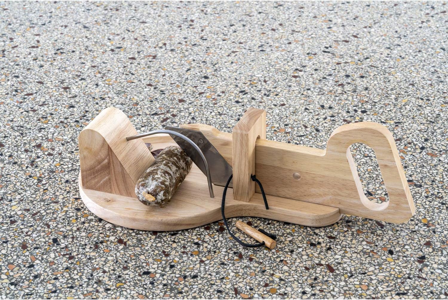 Laguiole - trancheuse à saucisson et charcuterie - plateau bois - compacte et précise