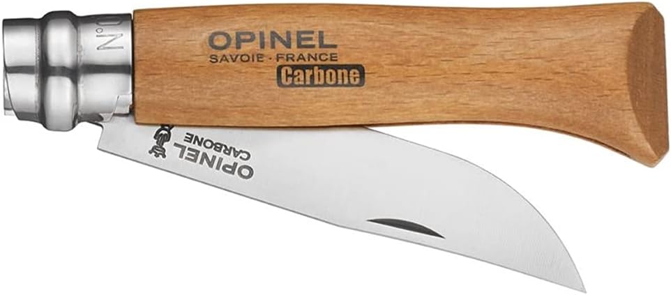 Opinel - couteau n°8 - lame 8,5 cm - acier carbone, manche bois