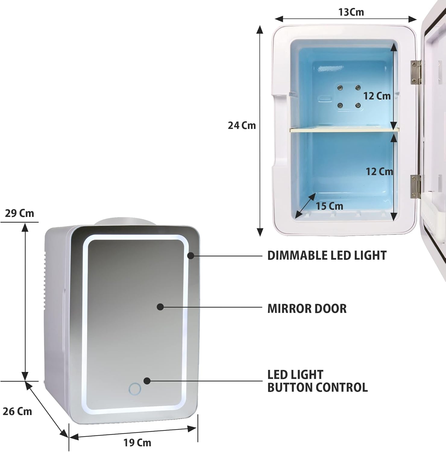 Koolatron - mini frigo 4L/6 canettes, portable argenté, thermoélectrique