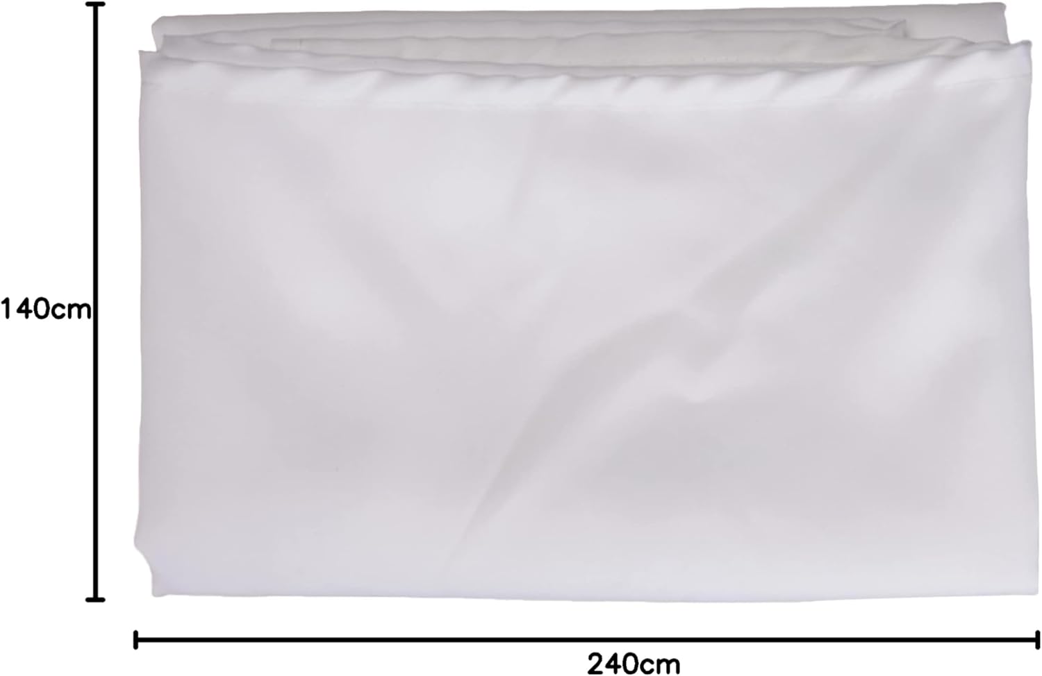 Soleil d'Ocre - Nappe Rectangle Blanc - 140x240 cm - Anti-taches, polyester