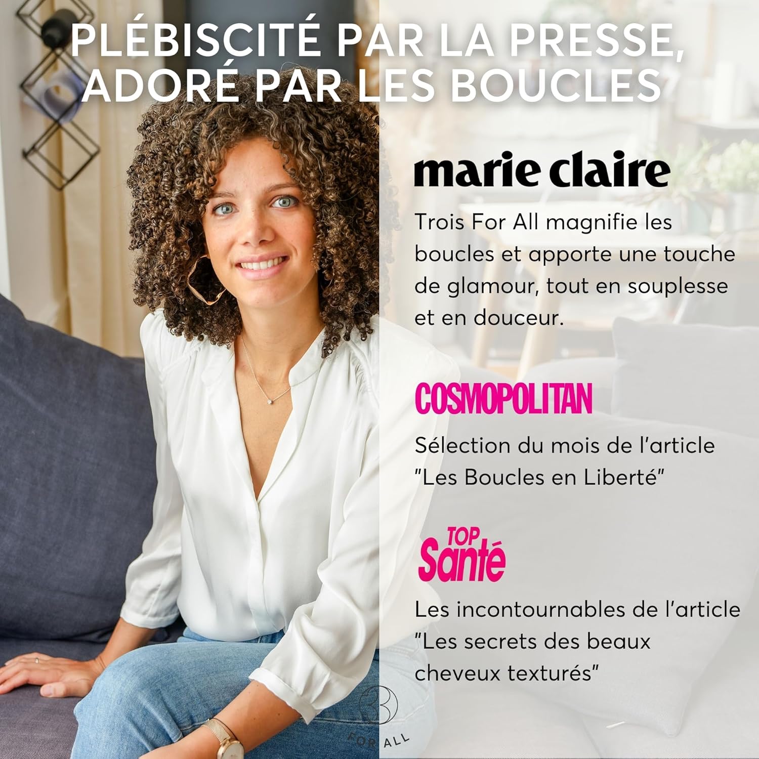 Crème cheveux bouclés - soin 2-en-1, définition et démêlage - 250ml