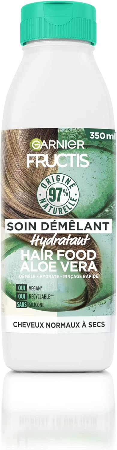 Garnier - Fructis Hair Food - 350ml - soin démêlant hydratant aloe vera, lot de 6