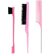 Sularpek 3 Pièces Set de Brosse à Taquiner, Peigne à Double Tranchant, Peigne à Queue de Rat, Pei...