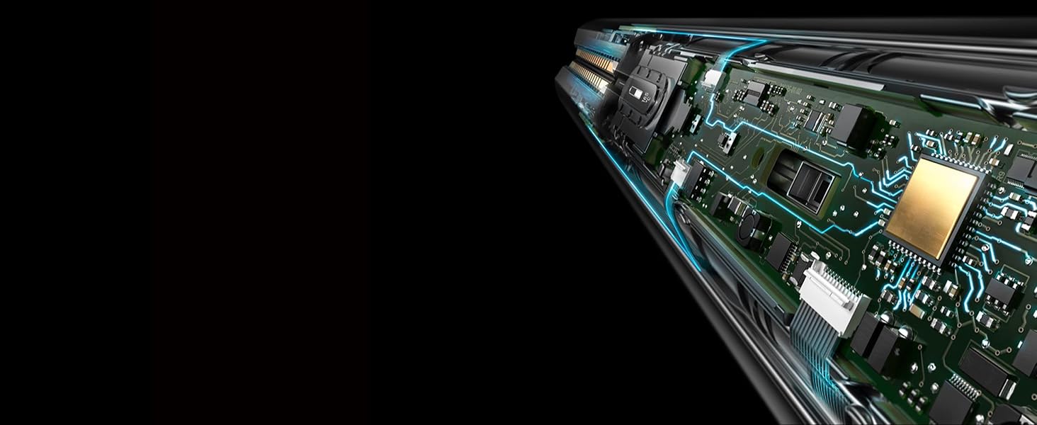 Gros plan sur l’électronique des lisseurs Dyson Corrale.