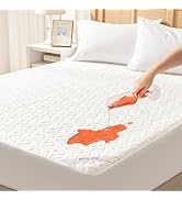 BEDLORE Protège Matelas 140x190 cm, Imperméable Housse Protection Matelas Bonnet 30 cm avec Élast...