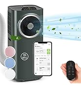 Klarstein Climatiseur portable 5-en-1 pour la maison, refroidissement, purificateur antibactérien...