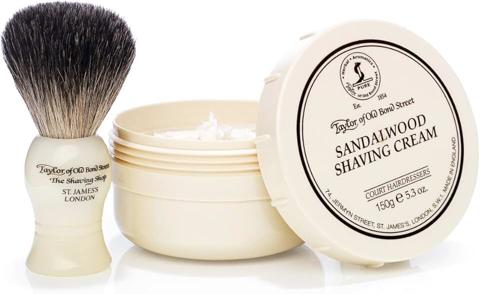 Taylor of Old Bond Street - Set de rasage classique - Blaireau, crème, accessoires