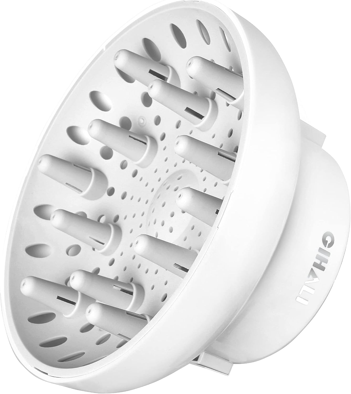 Diffuseur cheveux - universel robuste 4.4-6.6cm - anti-frisottis, blanc nacré