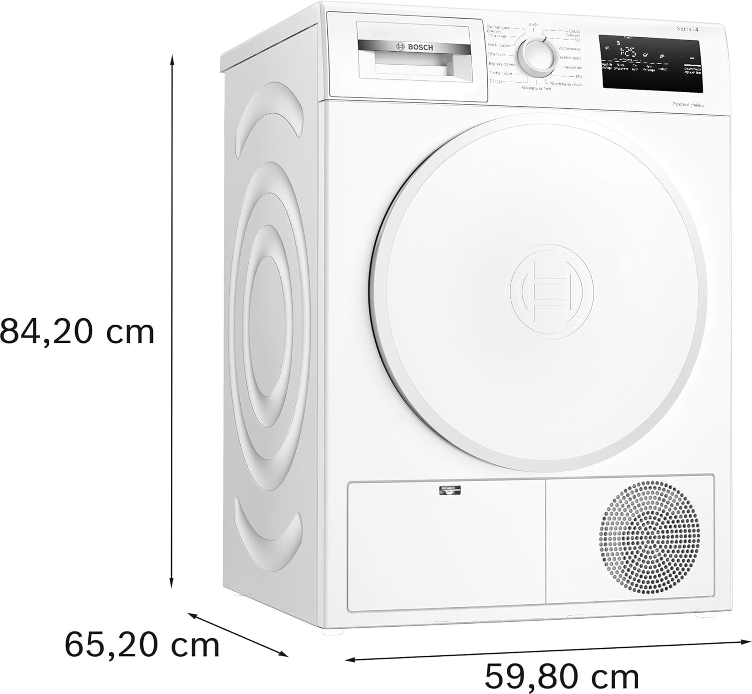 Bosch - Sèche-linge Série 4 8kg pompe à chaleur compact - WTH8300DFR