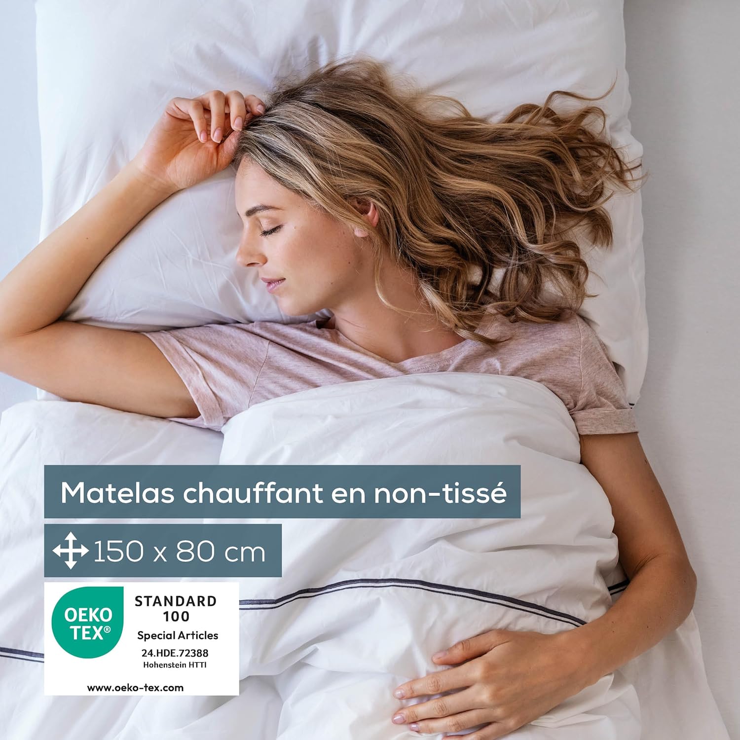 Beurer - TS 17 - 150x80 cm - surmatelas chauffant, 3 températures, lavable