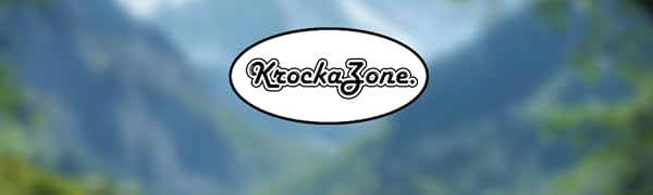 avec le texte « Kookaburra » sur fond flou d'arbres et de montagnes, suggérant une