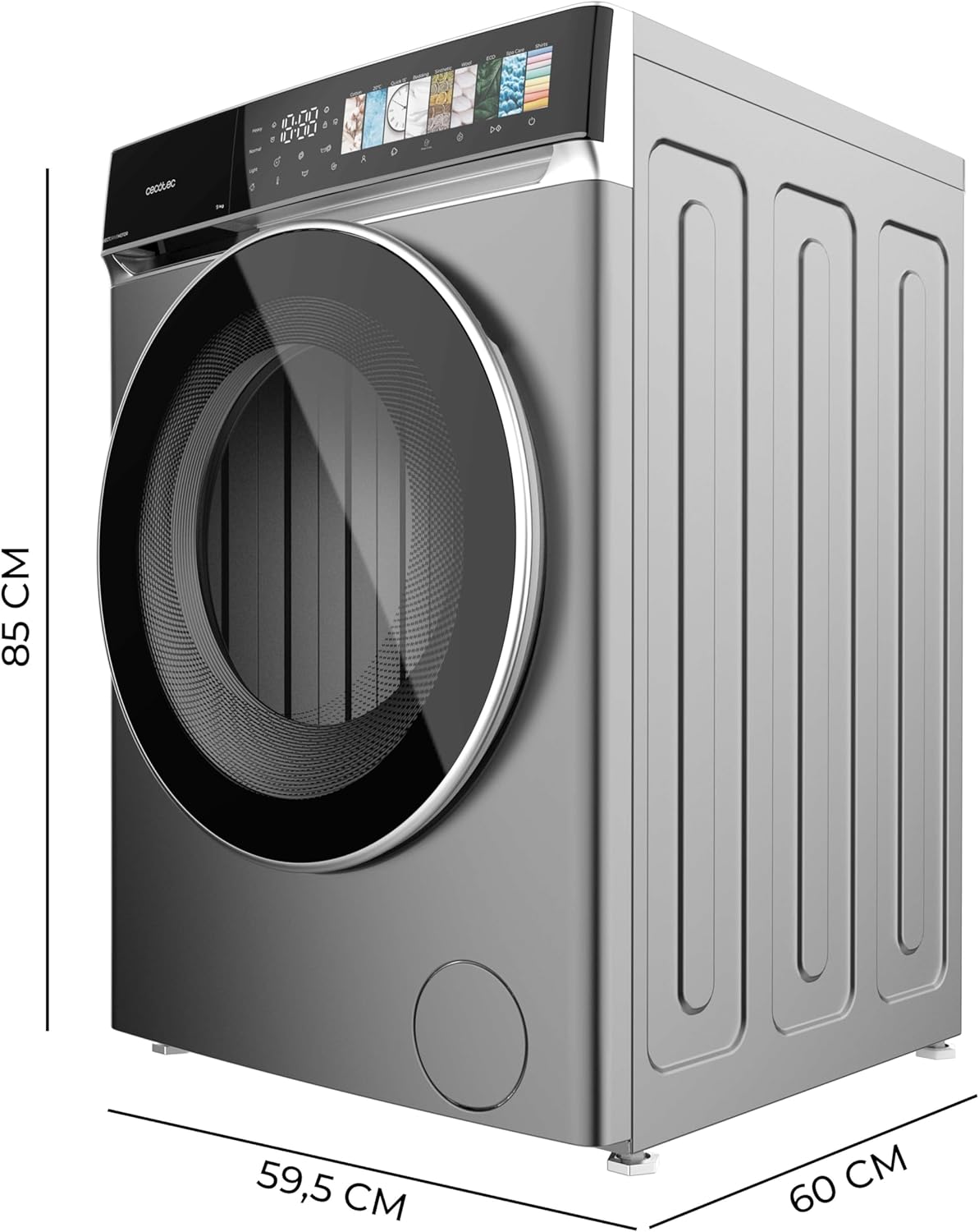 Cecotec - lave-linge série frontale - grande capacité - lavage rapide, efficacité