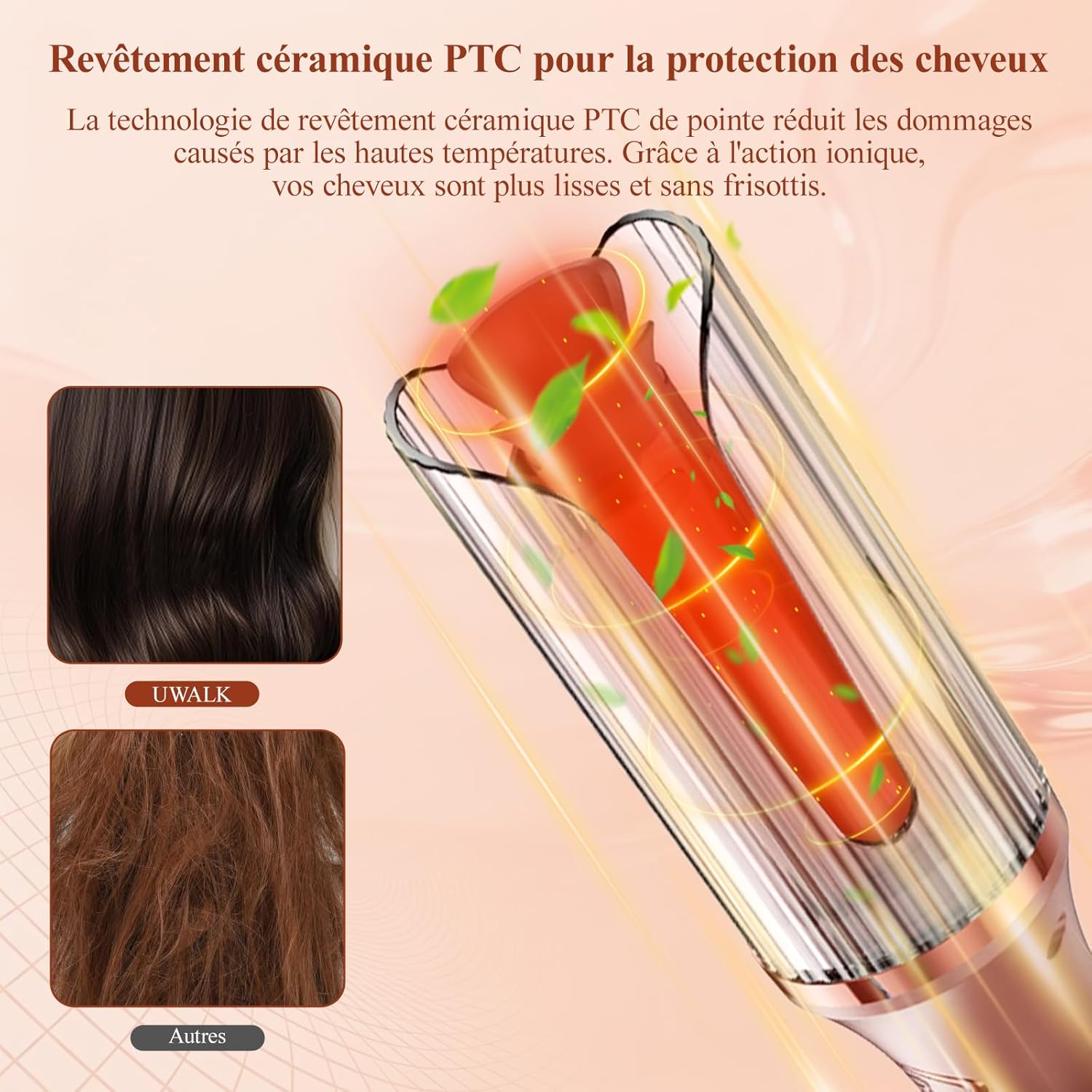 Boucleur à cheveux - automatique 25mm, 14 températures, écran LED