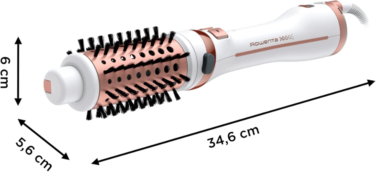 Rowenta - Brosse rotative Ultimate Care, 2en1, volume, éclat, CF9720F0
