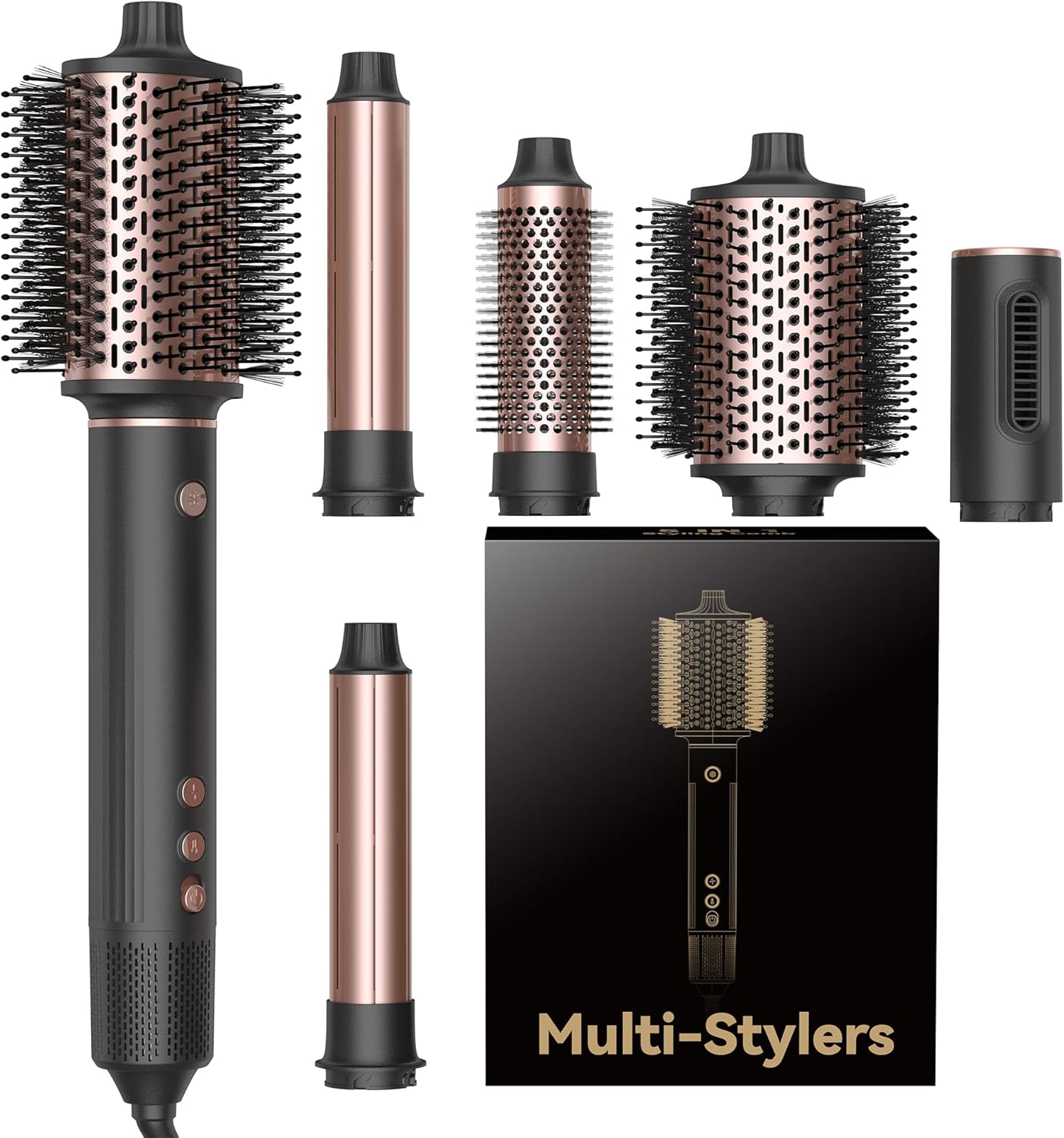 OKWRAP - Air Styler 5 en 1 - 1300W, 110000 TR/MIN, sèche, boucle, lisse