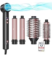 Hairstyler 5 en 1, Kit de Coiffure Sèche-cheveux Ionique, Fer à Friser Automatique, Brosse Ronde ...