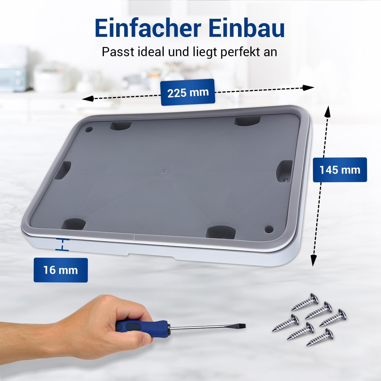 Vioks - Porte de service pour sèche-linge 225x145x6mm, avec 6 vis, accessoire compatible Bosch