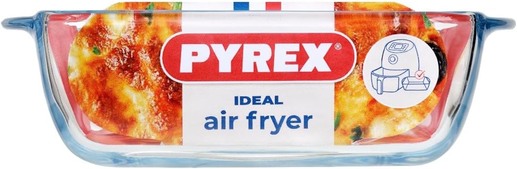 Pyrex - Prepware carré - 20x17cm, verre, 1L, lot de 2